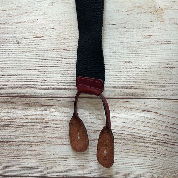 BRAIDED SUSPENDERS IN GENUINE LEATHER‎ - Picture 6 of 8